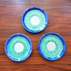 Vintage Mikasa Saucers Set Of 3
